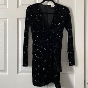 Black Velvet with sparkly starts